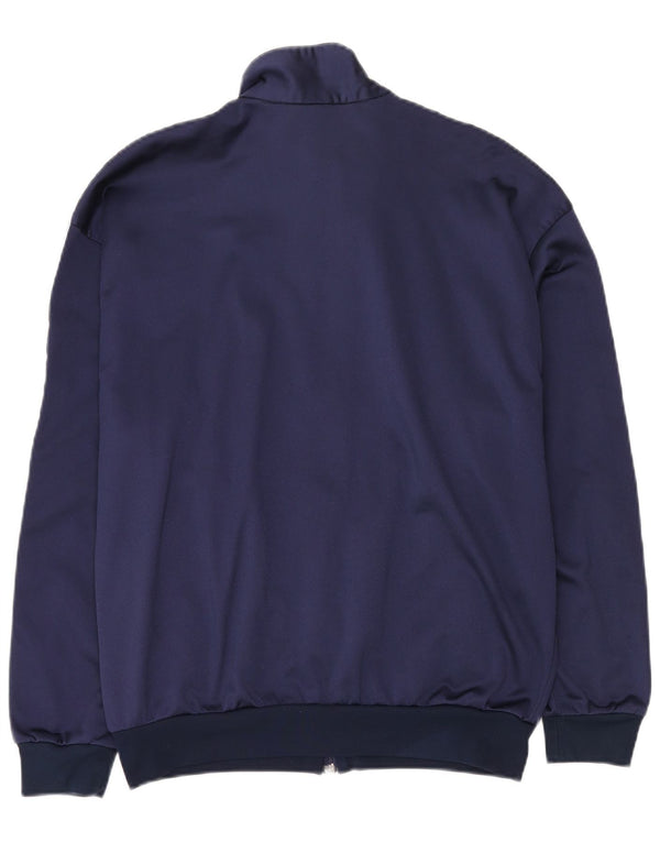 Giacca sportiva da uomo con grafica Asics, giacca grande, colore blu navy