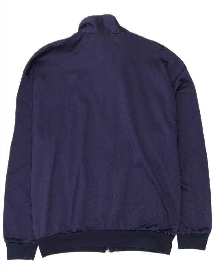 Giacca sportiva da uomo con grafica Asics, giacca grande, colore blu navy