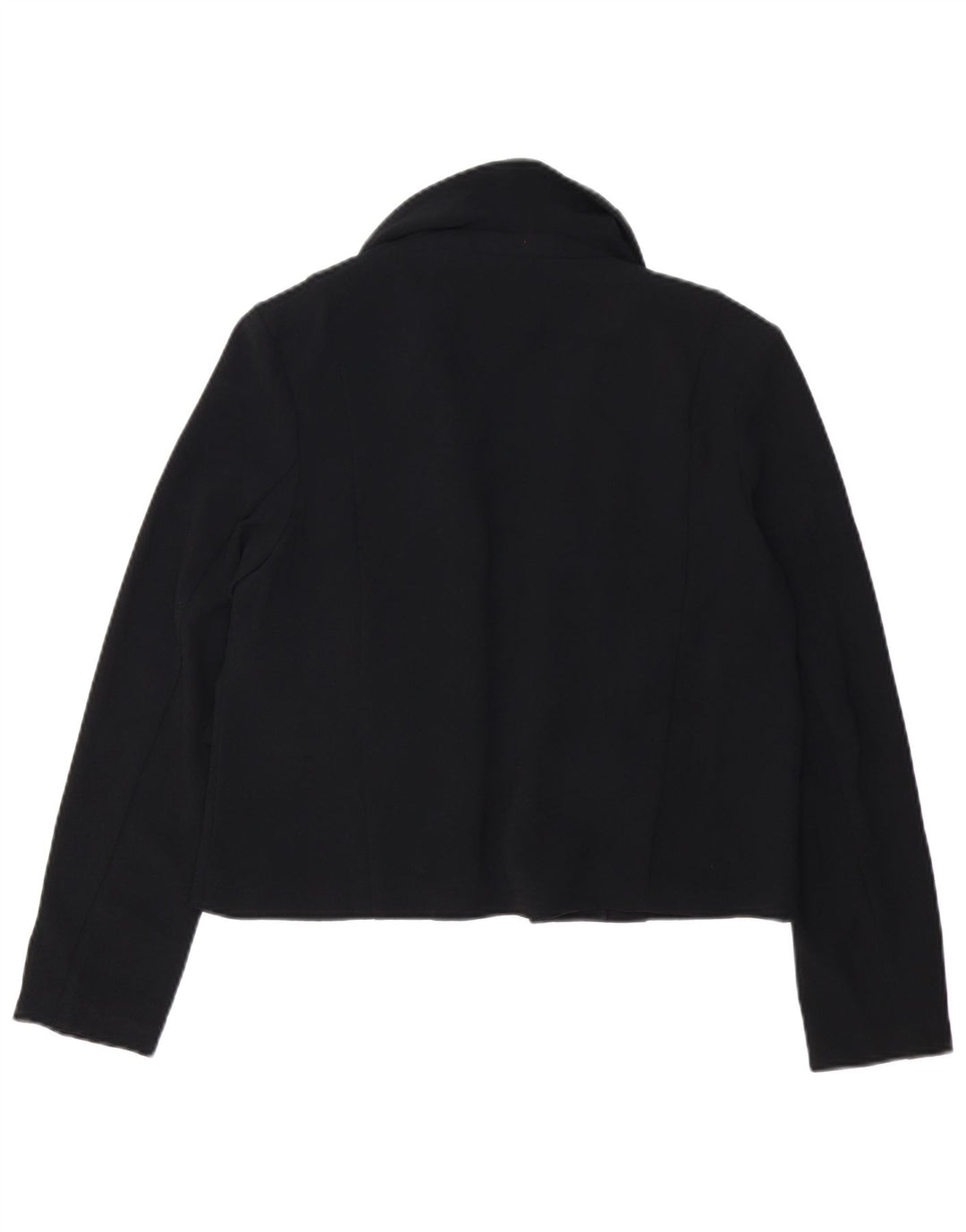 MARKS & SPENCER Giacca blazer aperta da donna UK 12 poliestere nero medio