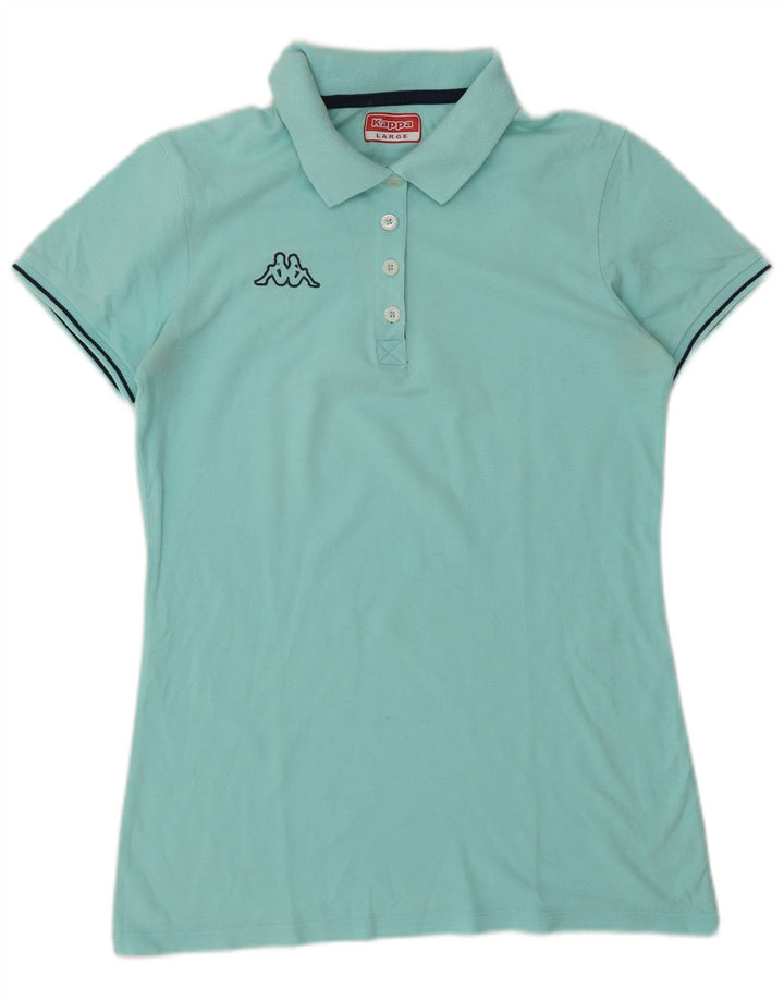 Polo Kappa da donna UK 14 grande turchese
