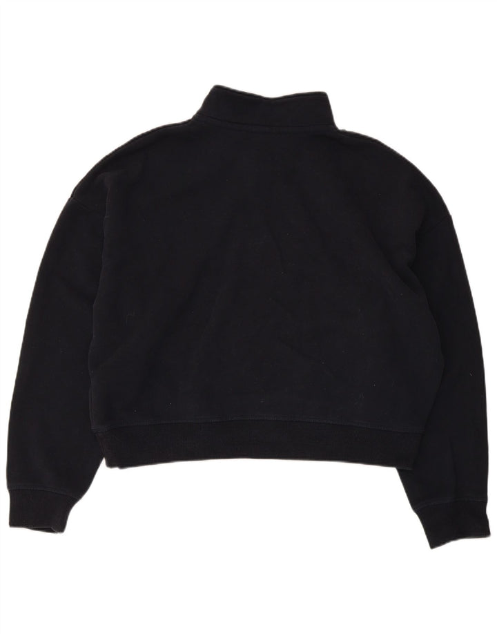 Felpa corta da donna oversize Superdry, taglia UK 16, grande, blu navy