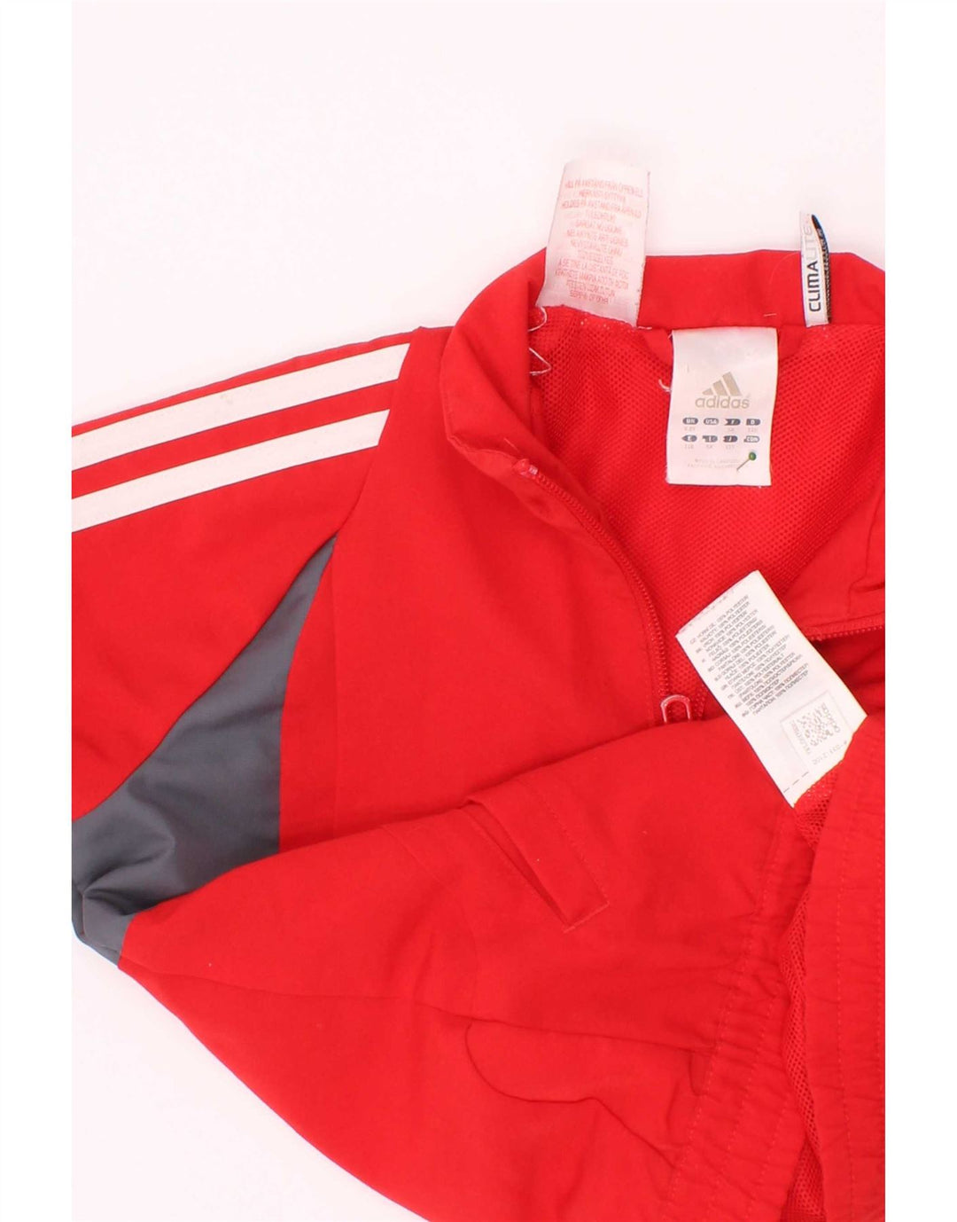 Giacca da tuta Adidas Climalite da ragazzo, 4-5 anni, colore rosso