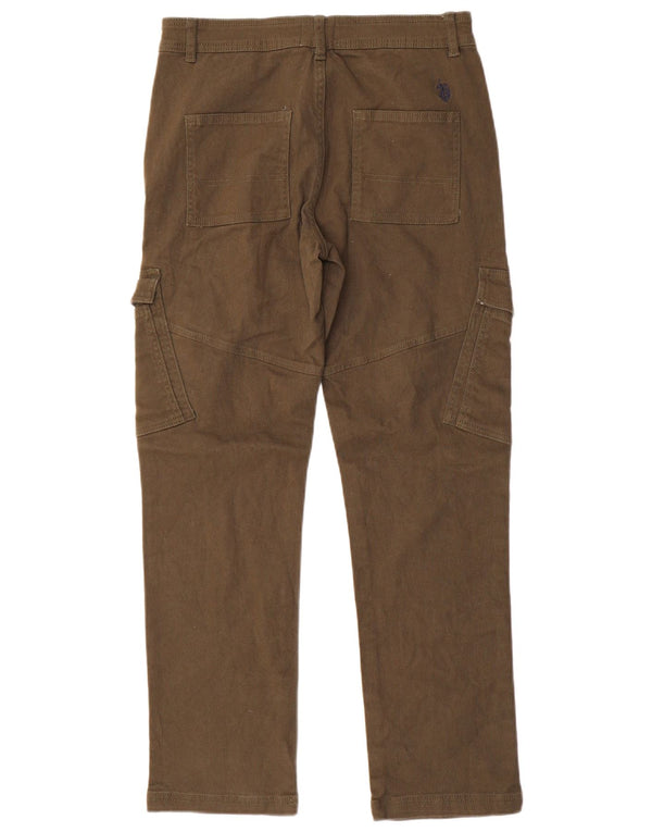 Polo Assn. Pantaloni cargo vestibilità regolare da ragazzo 14-15 anni W30 L30 Verde
