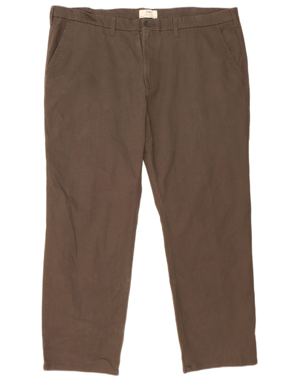 Pantaloni chino vestibilità regolare da uomo Marks & Spencer W46 L31 cotone grigio