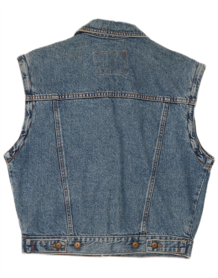 Casucci Gilet corto in denim oversize da donna IT 34 2XS Cotone blu