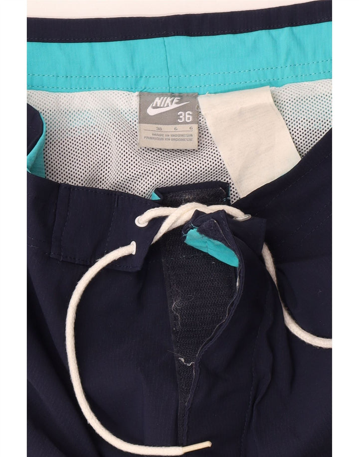 Pantaloncini da bagno Nike da uomo grandi color block blu navy