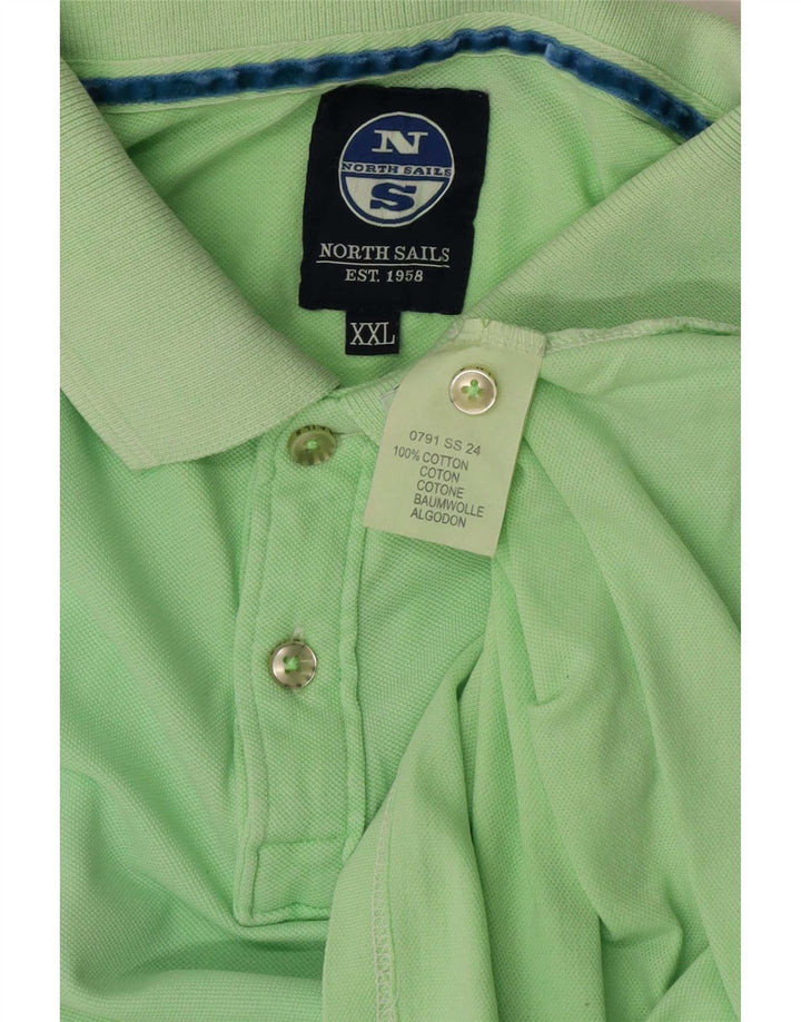 Polo da uomo North Sails 2XL in cotone verde