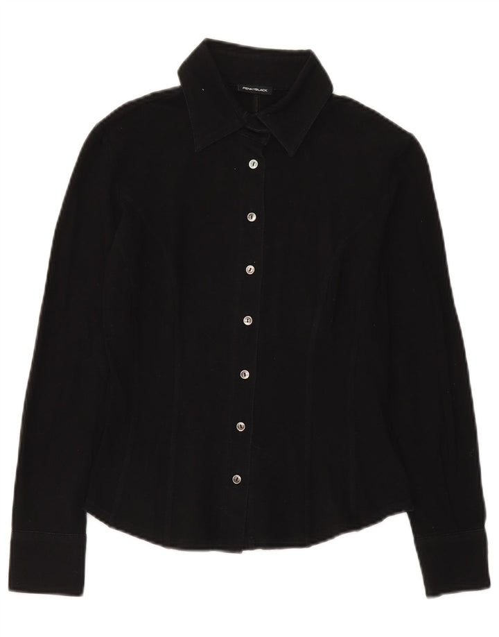 Camicia da donna Penny Black UK 10 piccolo cotone nero