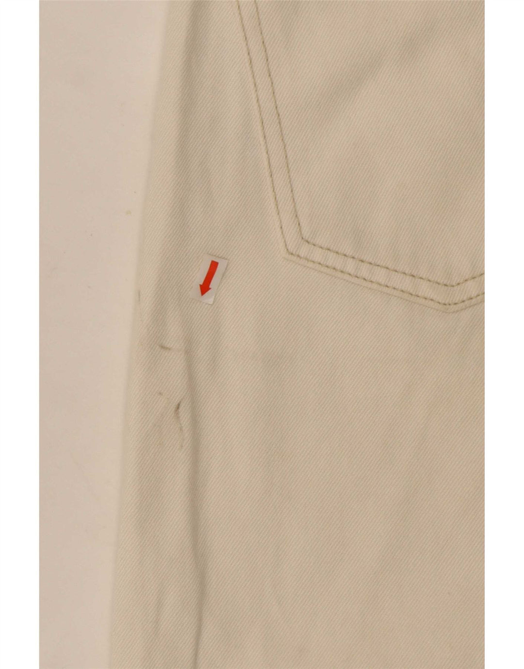 Jeans dritti da donna Zara EU 40 medio W30 L27 cotone bianco