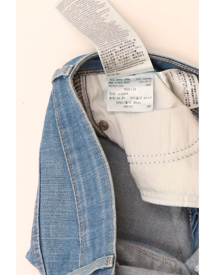 Levi's Jeans slim da donna a vita media con curva leggera W25 L29 cotone blu