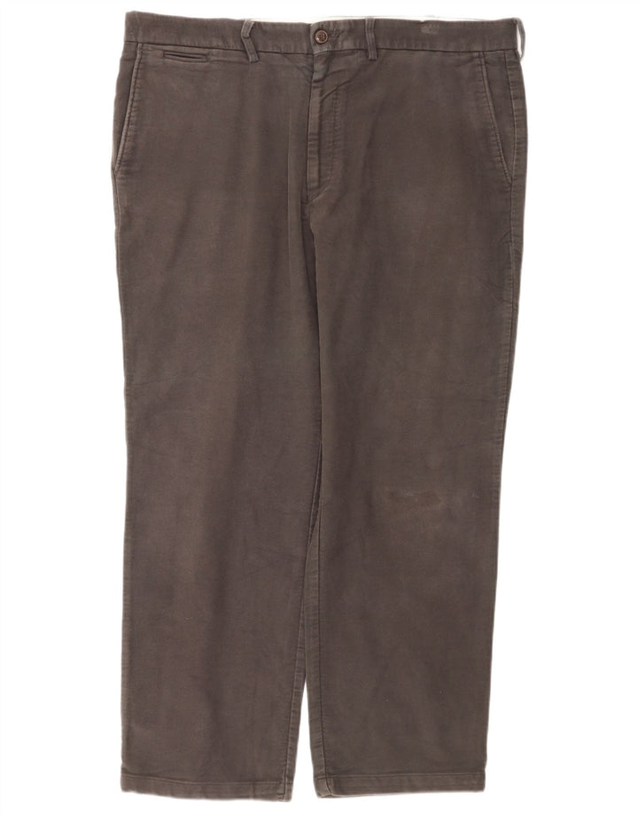 Pantaloni chino dritti Marks & Spencer da uomo blu Harbour W38 L29 grigi