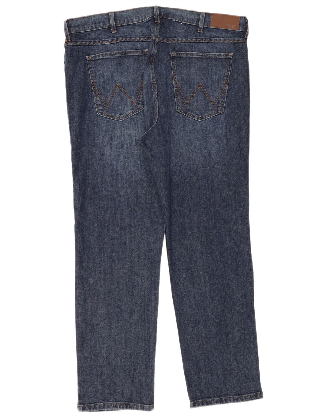 Jeans dritti da uomo Wrangler vestibilità regolare W40 L30 cotone blu