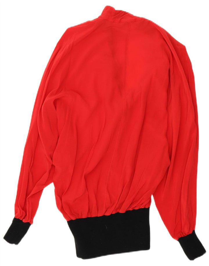 Camicetta a maniche lunghe da donna Daniela Massa IT 44 Colorblock rosso medio