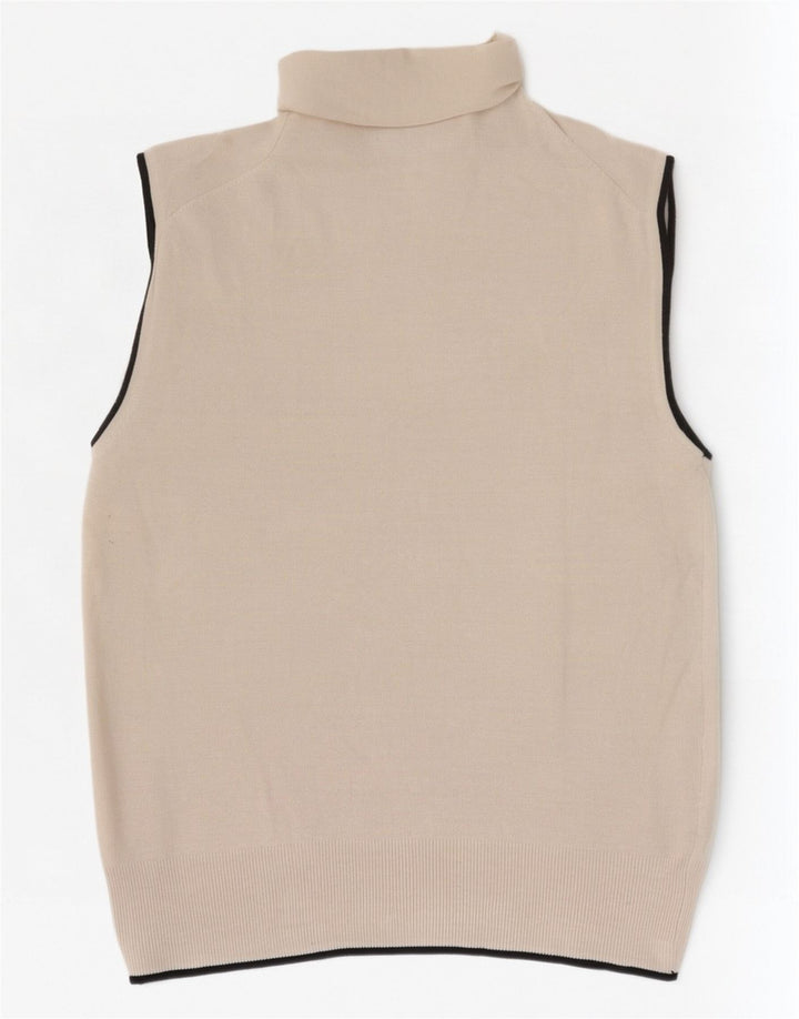 Canotta canotta da donna Zara UK 12 Viscosa beige medio