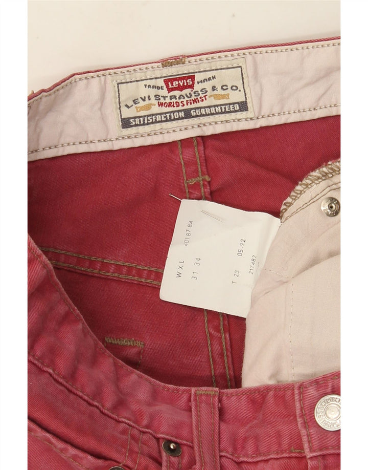 Levi's Uomo 401 Jeans dritti W31 L26 Cotone rosso