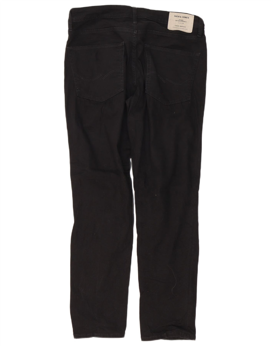 Jack & Jones Uomo Tim Slim Jeans W32 L32 Cotone Nero