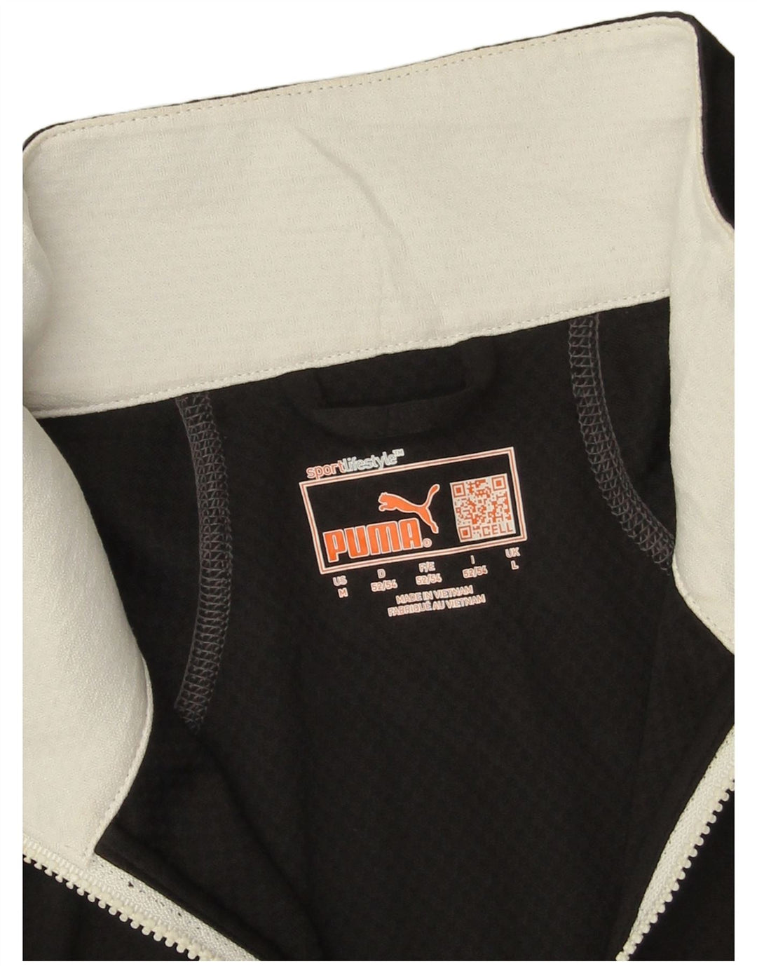 Maglia da tuta Puma da uomo con zip e collo, grande, nera