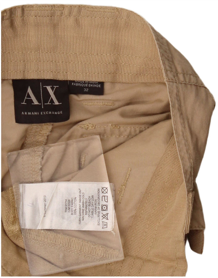 ARMANI EXCHANGE Pantaloncini cargo da uomo W32 Cotone beige medio