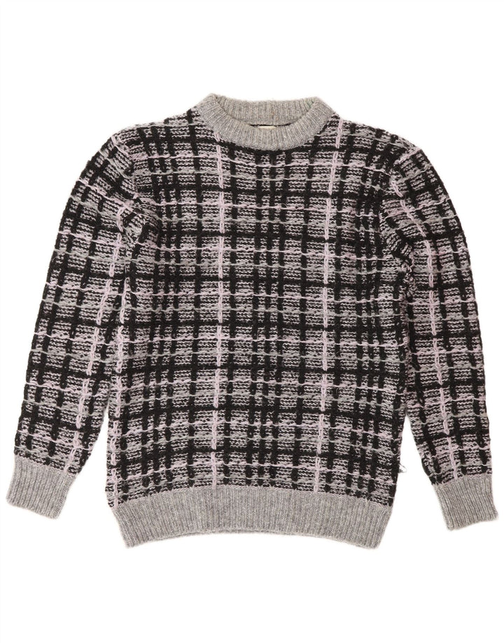 Maglione girocollo da uomo Zara in acrilico grigio medio