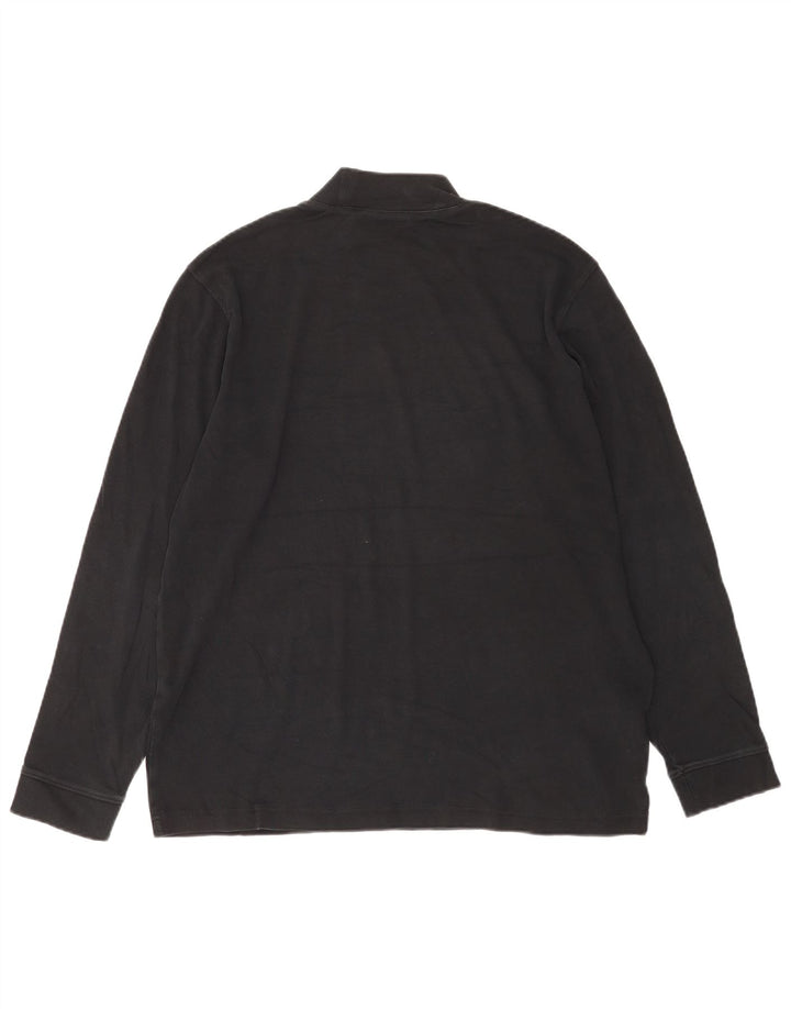 Eddie Bauer Maglia da uomo a maniche lunghe grande in cotone nero