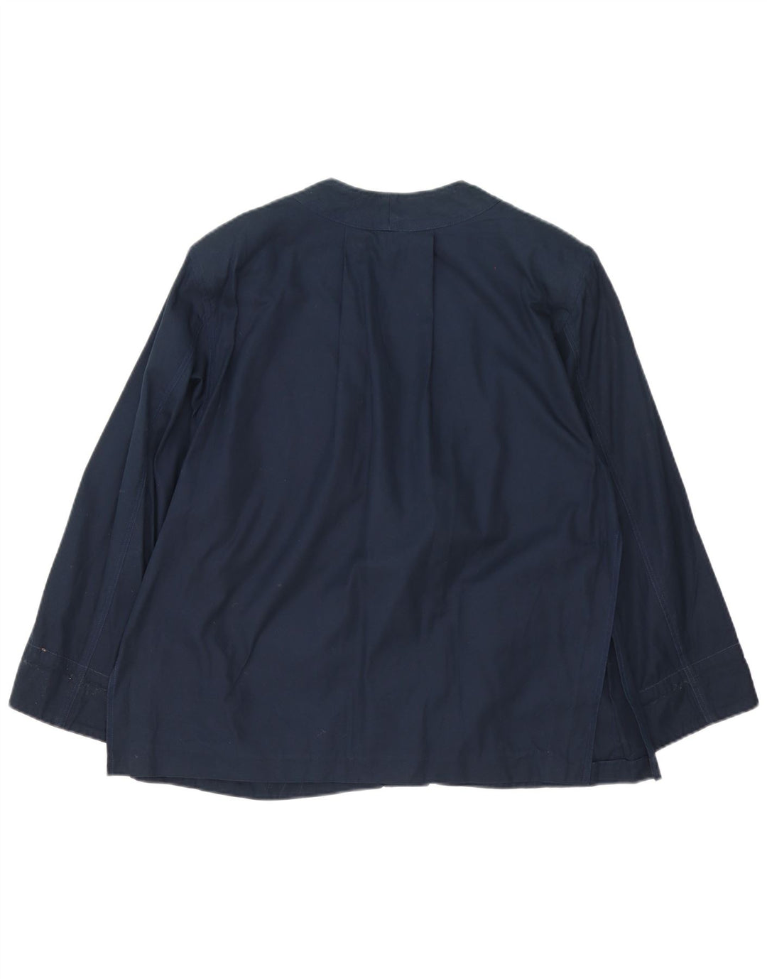Giacca utilitaria vintage da donna UK 16 grande color block blu navy