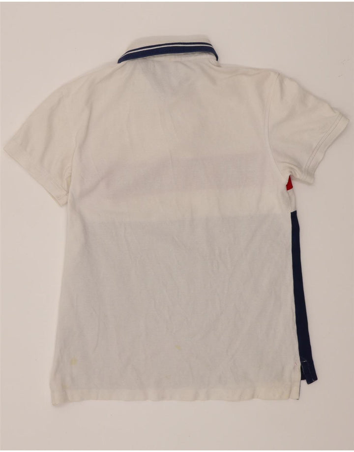 Polo da uomo con vestibilità grafica personalizzata Tommy Hilfiger, colore bianco medio