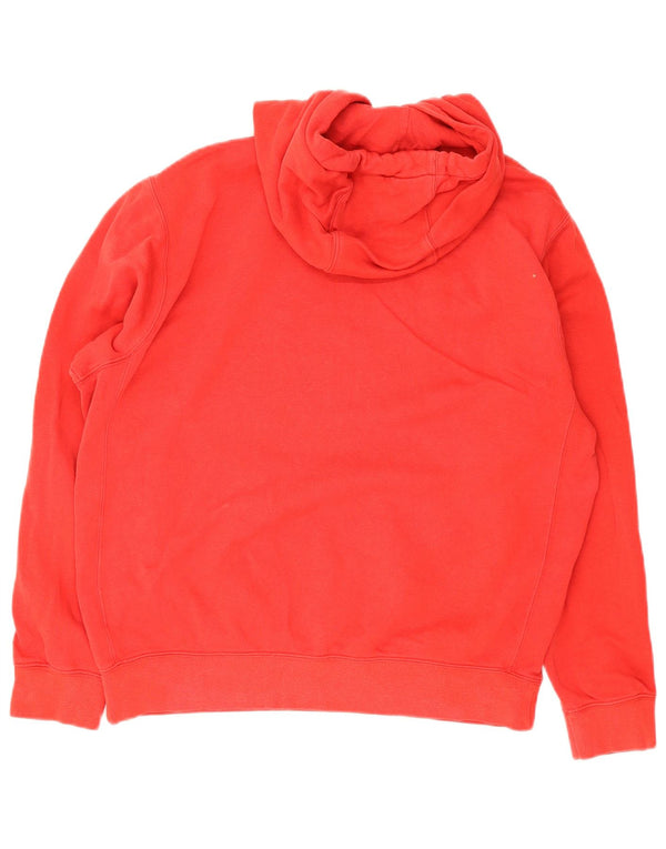 Maglia con cappuccio Nike da uomo in cotone rosso medio