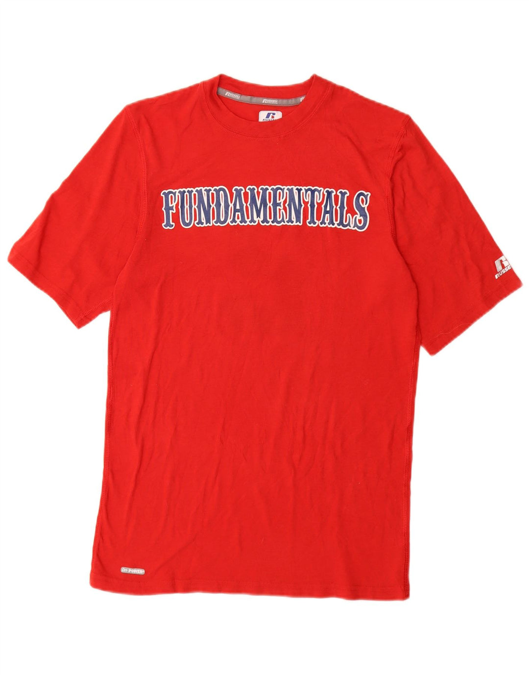 RUSSELL ATHLETIC T-shirt grafica da uomo Top piccola in poliestere rosso