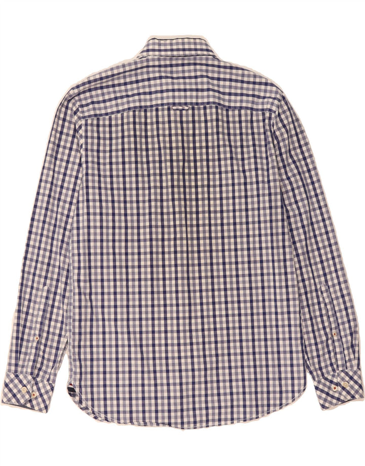 JOULES Mens Shirt Medium Blue Gingham Cotton Vintage Joules and Second-Hand Joules from Messina Hembry 