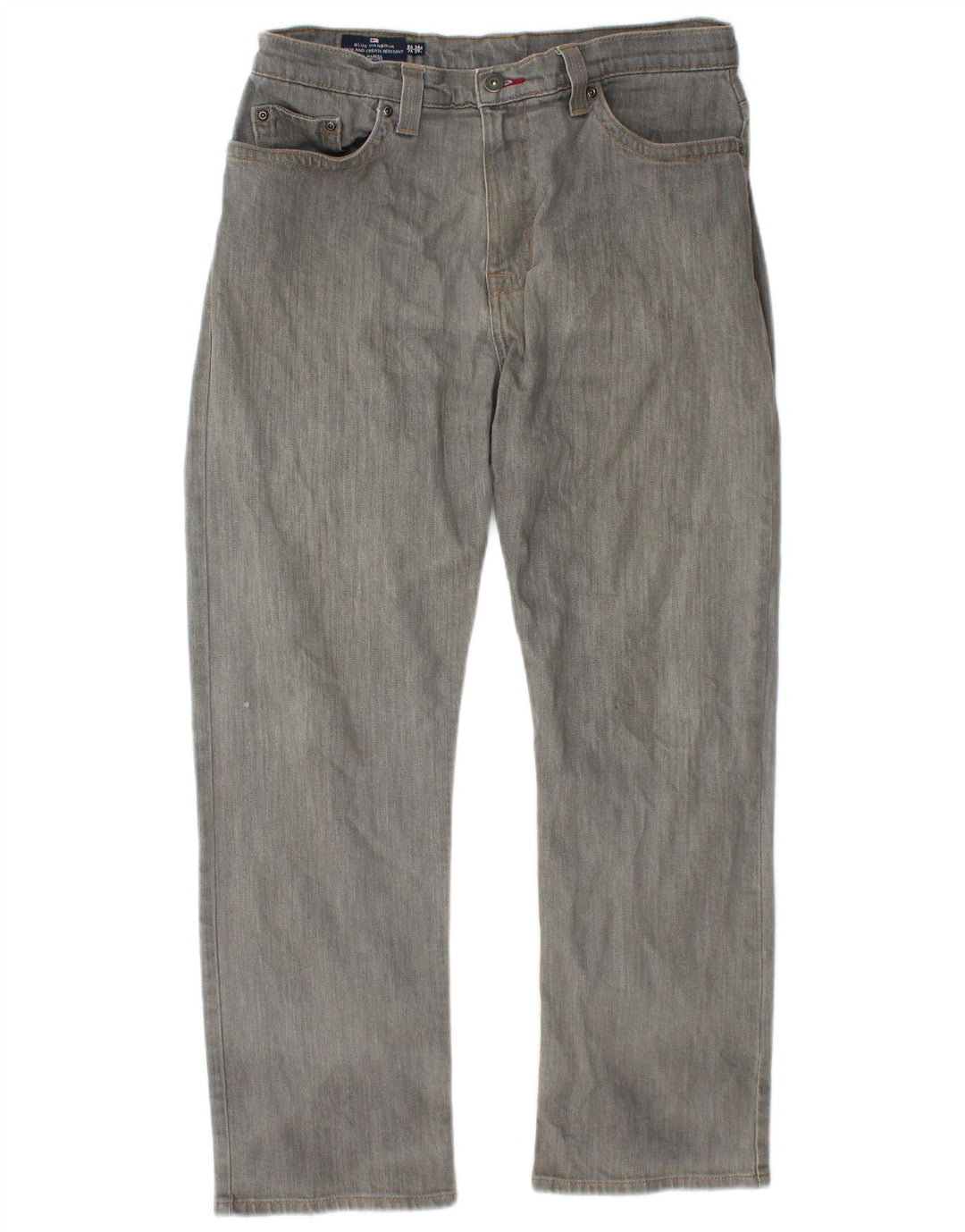 Jeans dritti Marks & Spencer da uomo blu Harbour W34 L29 cotone grigio