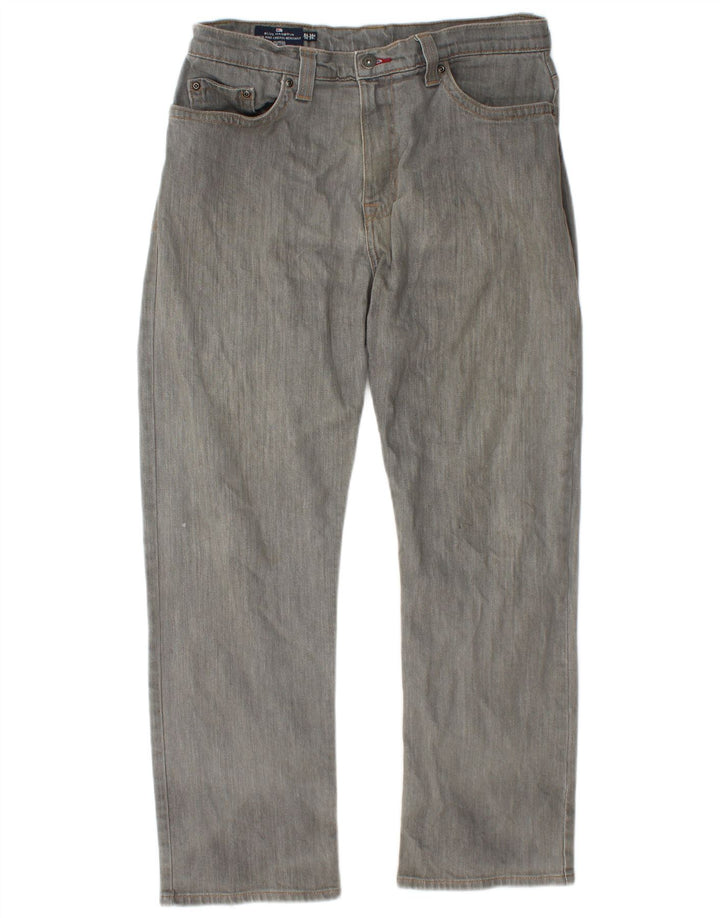Jeans dritti Marks & Spencer da uomo blu Harbour W34 L29 cotone grigio