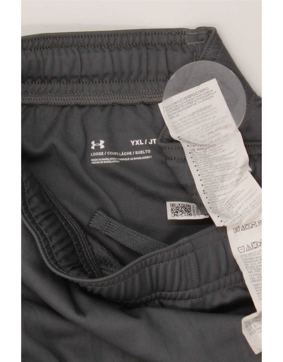 Pantaloncini sportivi da ragazzo Under Armour 13-14 anni XL poliestere grigio