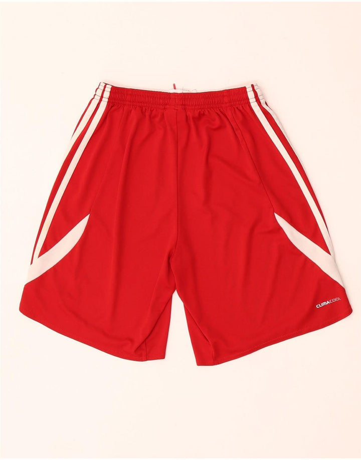 Pantaloncini sportivi Adidas Climacool da uomo XS Rosso Colourblock in poliestere