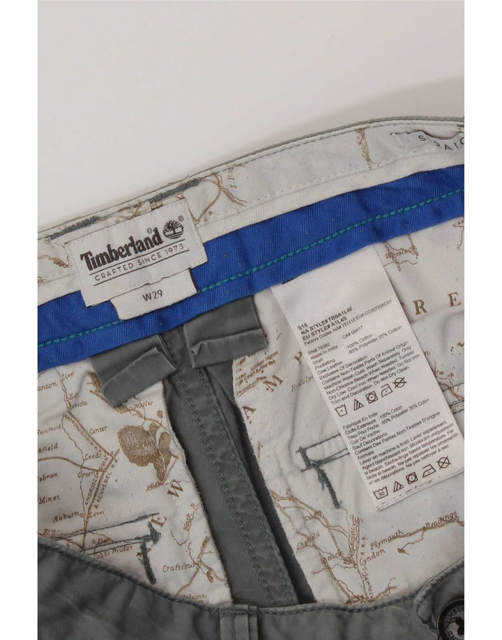Pantaloncini chino da uomo Timberland W29 piccoli in cotone grigio