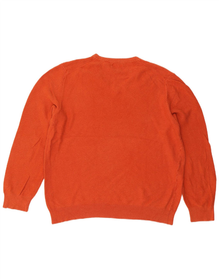 Maglione da uomo con scollo a V IZOD XL in cotone arancione