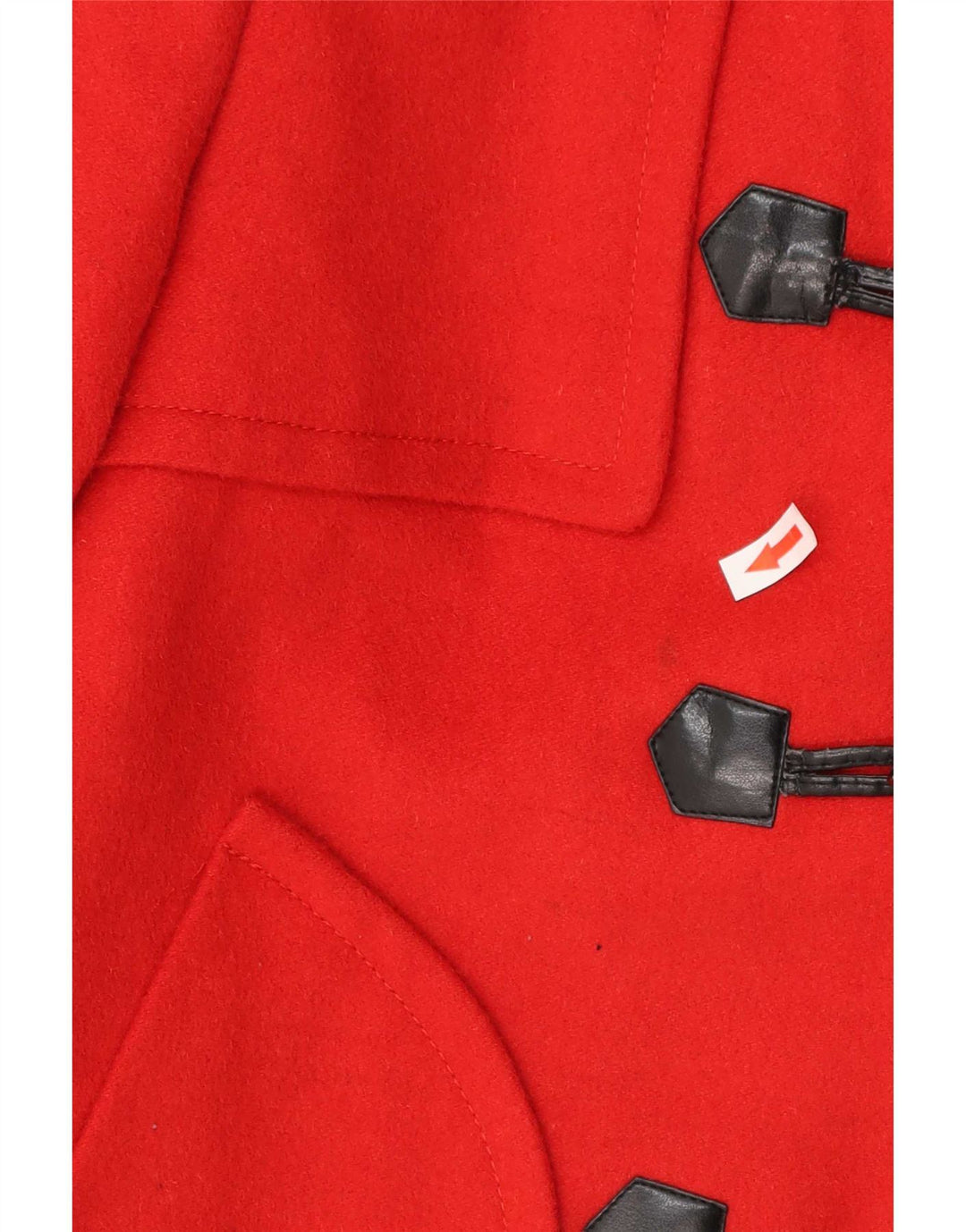 Montgomery da donna con cappuccio Stefanel IT 48 XL Rosso Lana Vergine