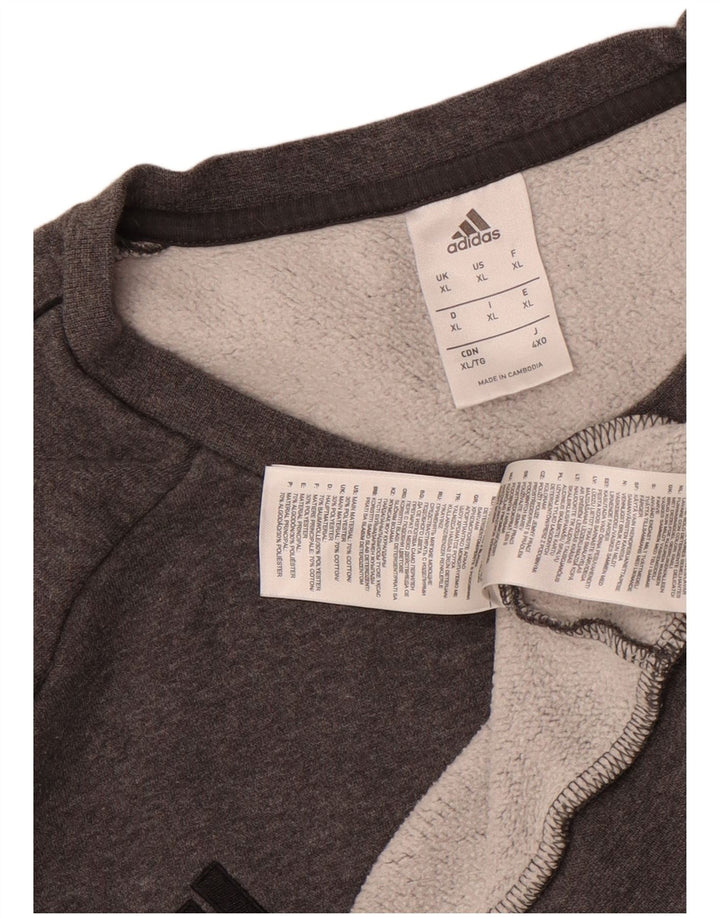 Felpa Adidas Uomo Maglione XL Grigio Cotone