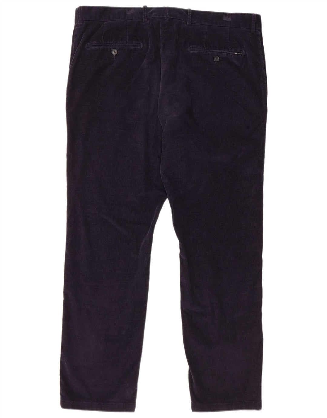 Pantaloni dritti da uomo in velluto a coste HACKETT W38 L30 in cotone blu navy