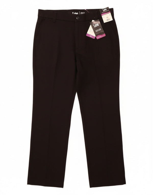 Pantaloni chino dritti da donna a vita media Lee US 12 Large W32 L28 neri