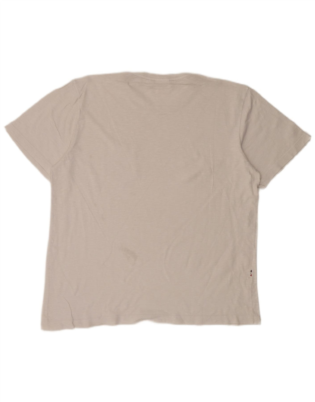 T-shirt da uomo Lacoste taglia superiore 7 2XL cotone chiazzato bianco
