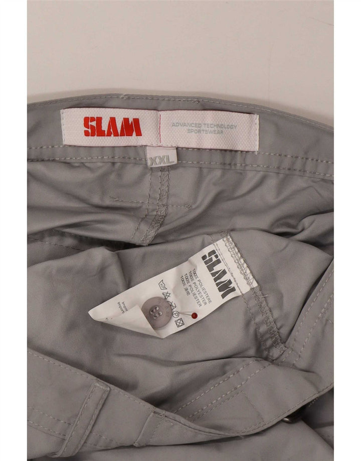 Pantaloncini cargo da uomo Slam 2XL W40 poliestere grigio