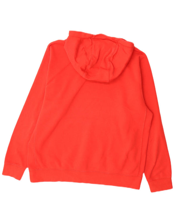 Felpa con cappuccio da uomo Nike Large rossa in cotone