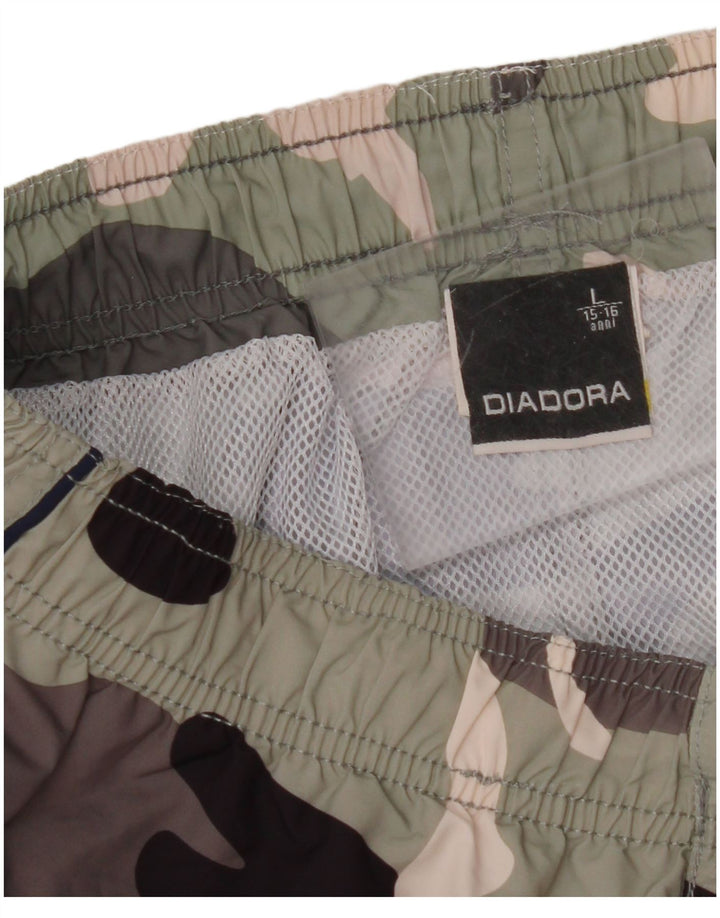 DIADORA Pantaloncino Mare Bambino 15-16 Anni Large Multicolore Camouflage