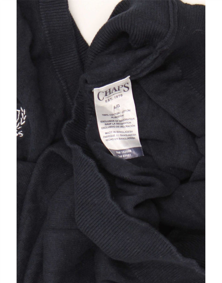 Canotta da uomo Chaps Canotta grande in cotone blu navy