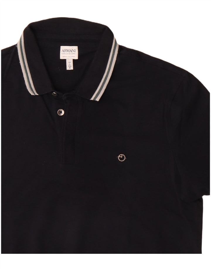 Polo da uomo ARMANI COLLEZIONI media blu navy