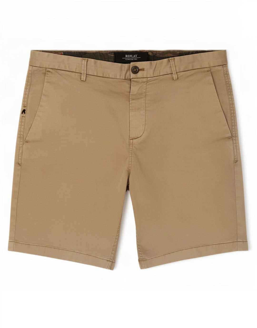 Pantaloncini chino da uomo Replay grandi W36 beige