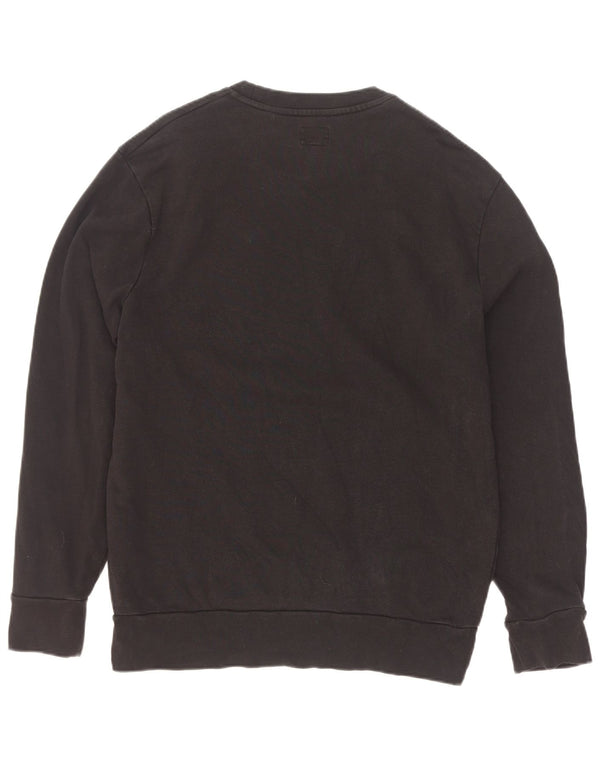 Levi's Felpa grafica da uomo in cotone nero medio