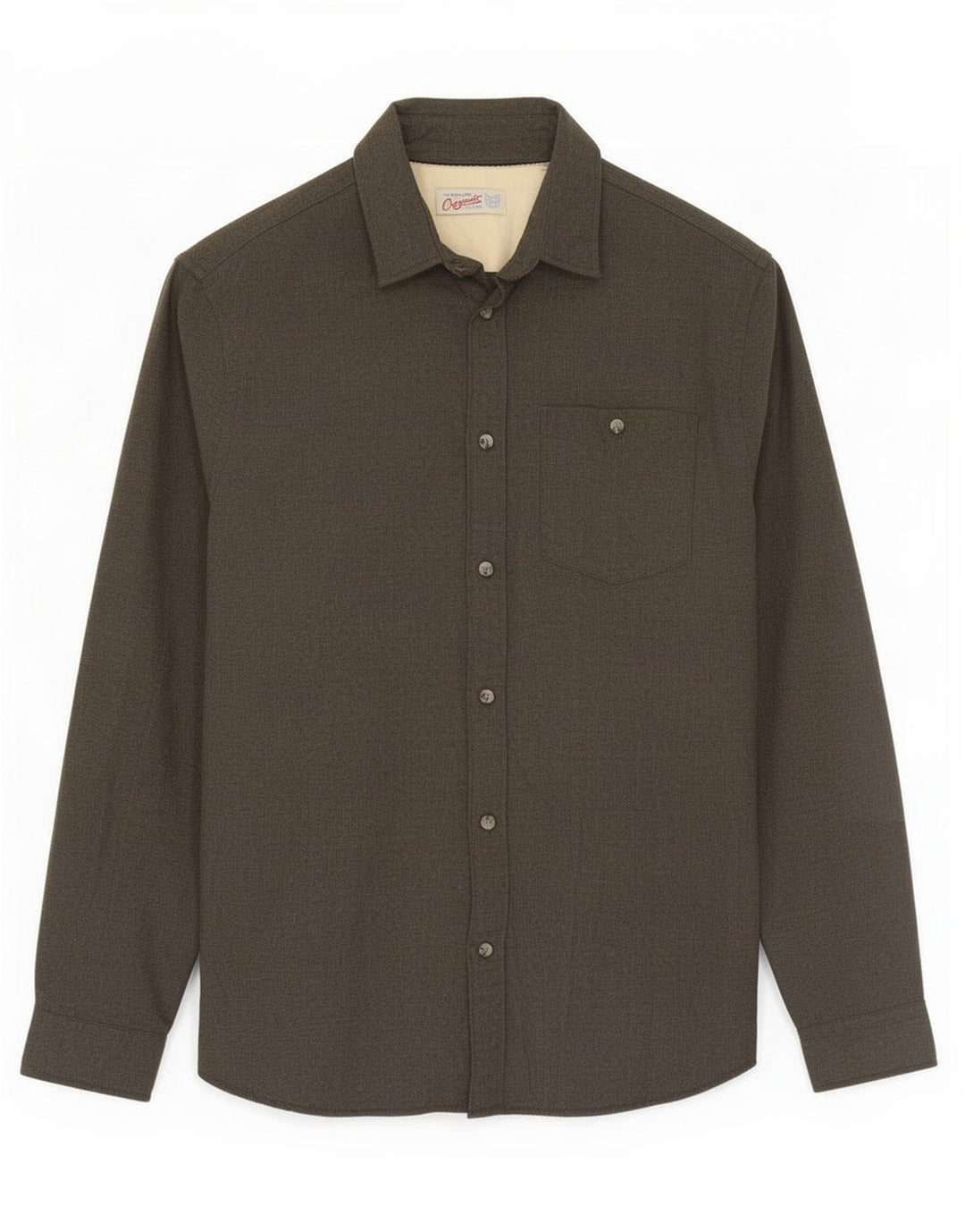 Camicia da uomo in flanella Jack & Jones in cotone grigio medio