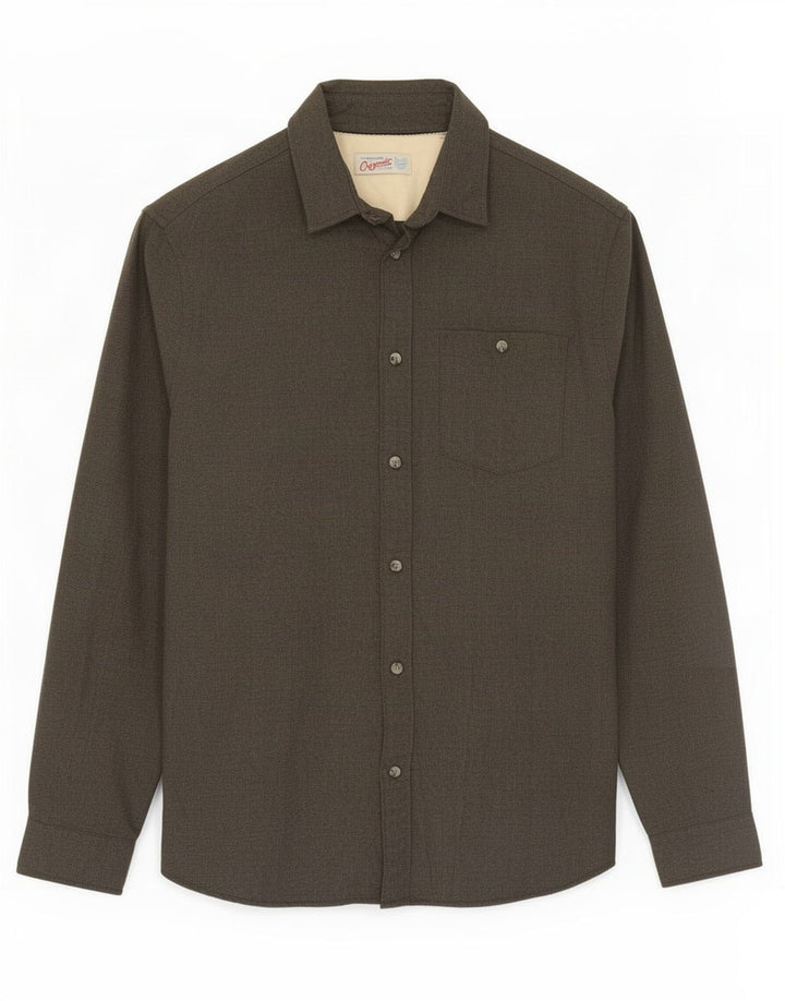 Camicia da uomo in flanella Jack & Jones in cotone grigio medio