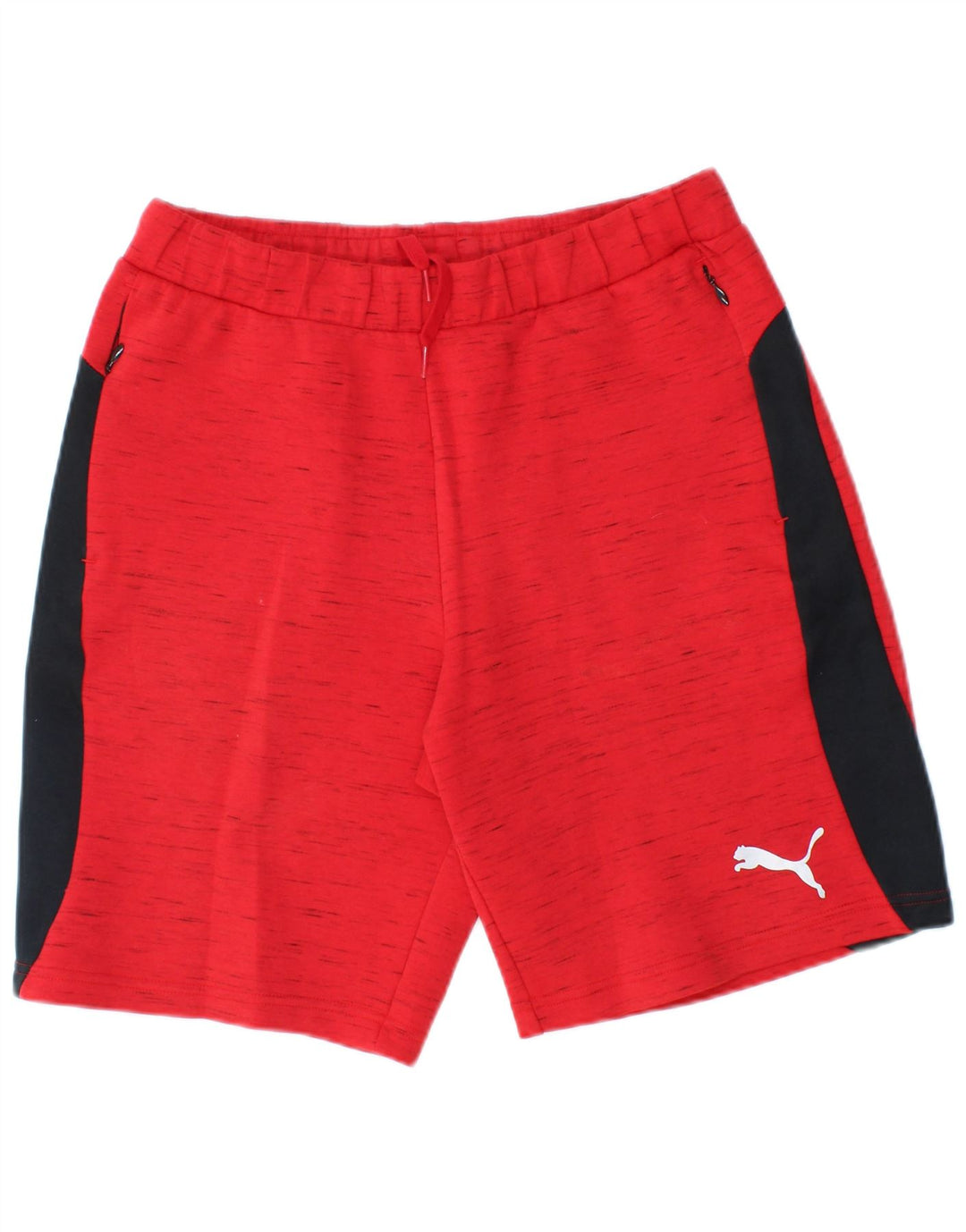 Pantaloncini sportivi Puma da uomo rosso medio color block